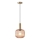 Lámpara colgante 1xE27/15W/230V marrón diá. 20 cm