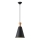 Lámpara colgante 1xE27/15W/230V negro diá. 20 cm