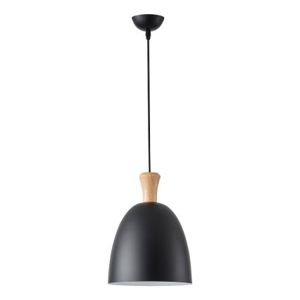 Lámpara colgante 1xE27/15W/230V negro diá. 23 cm