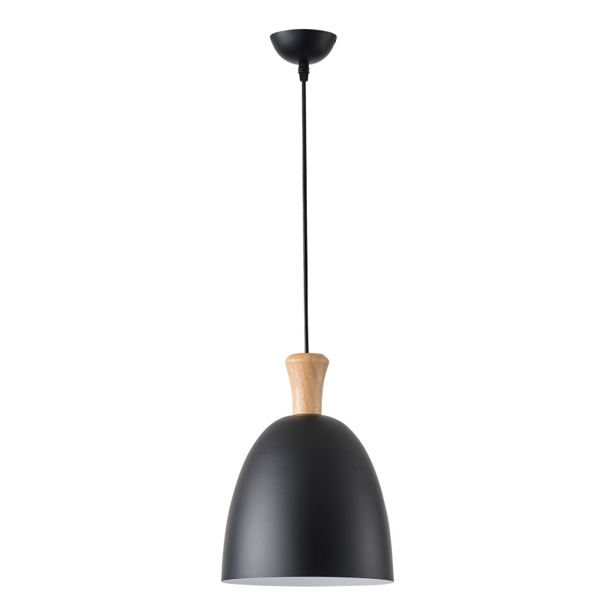 Lámpara colgante 1xE27/15W/230V negro diá. 23 cm