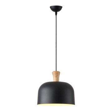 Lámpara colgante 1xE27/15W/230V negro diá. 27 cm