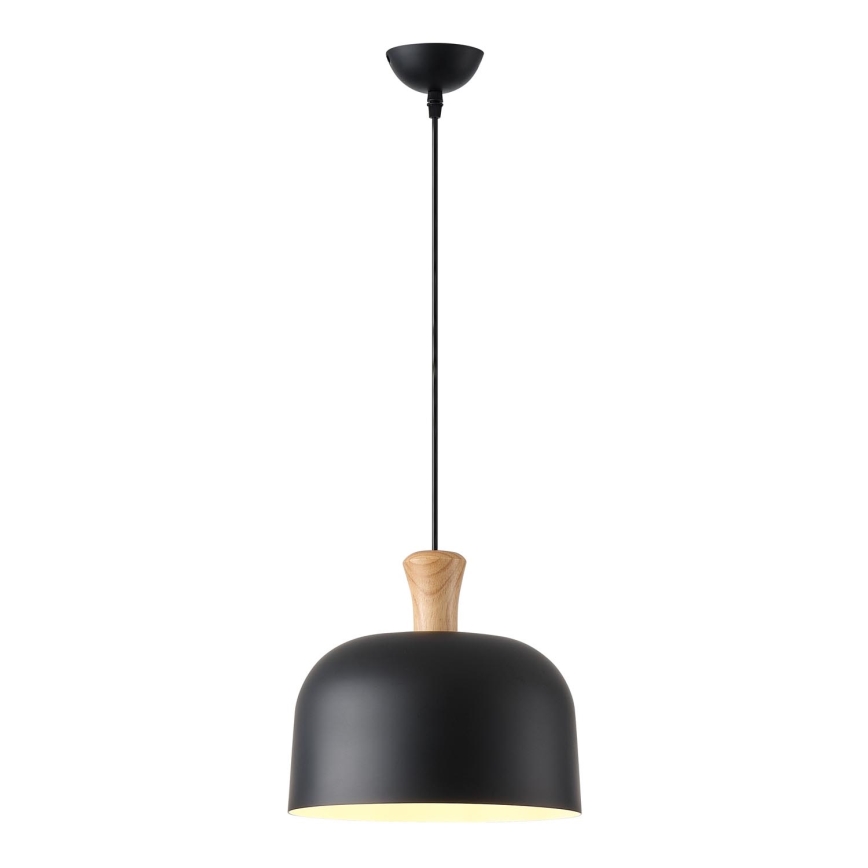 Lámpara colgante 1xE27/15W/230V negro diá. 27 cm