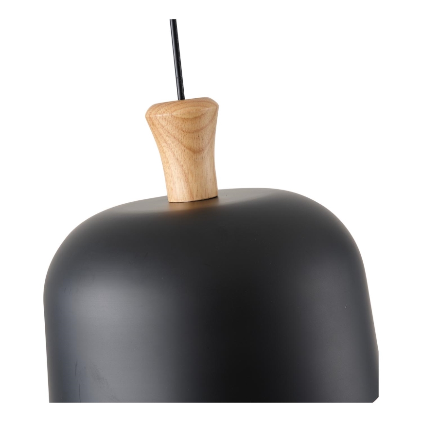 Lámpara colgante 1xE27/15W/230V negro diá. 27 cm