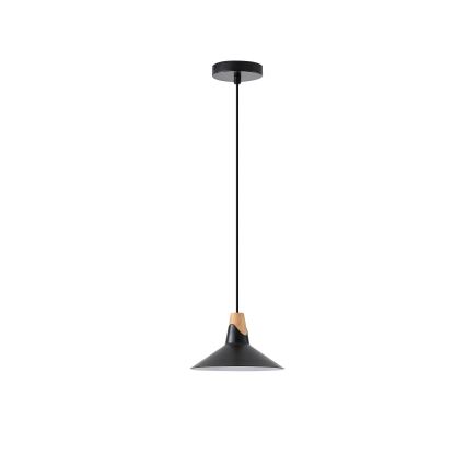 Lámpara colgante 1xE27/15W/230V negro