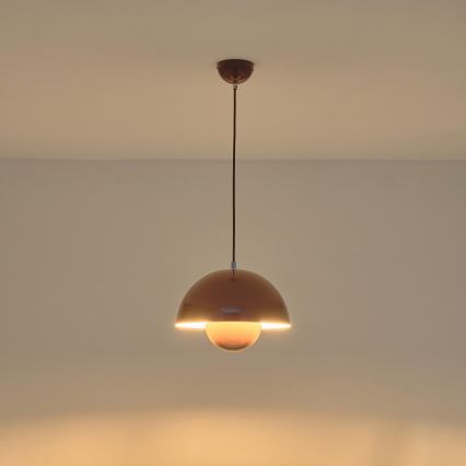 Lámpara colgante 1xE27/15W/230V rojo