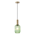 Lámpara colgante 1xE27/15W/230V verde 13 cm