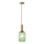 Lámpara colgante 1xE27/15W/230V verde 13 cm