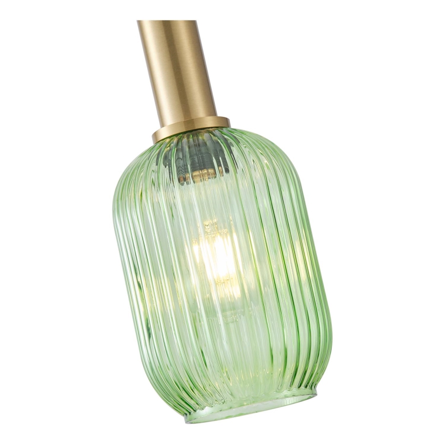 Lámpara colgante 1xE27/15W/230V verde 13 cm