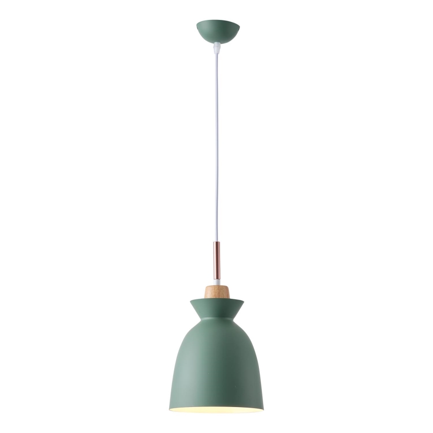 Lámpara colgante 1xE27/15W/230V verde diá. 19,5 cm
