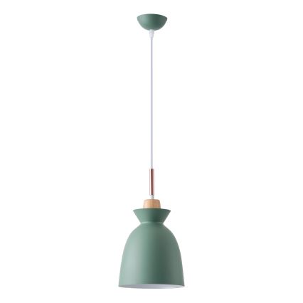 Lámpara colgante 1xE27/15W/230V verde diá. 19,5 cm