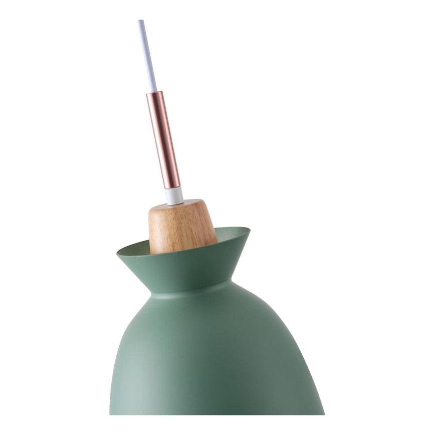 Lámpara colgante 1xE27/15W/230V verde diá. 19,5 cm