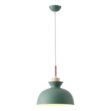 Lámpara colgante 1xE27/15W/230V verde diá. 28 cm