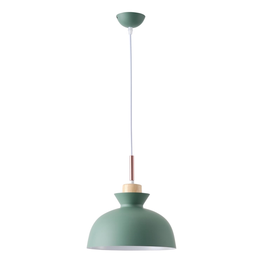 Lámpara colgante 1xE27/15W/230V verde diá. 28 cm