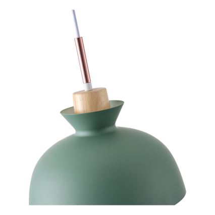 Lámpara colgante 1xE27/15W/230V verde diá. 28 cm