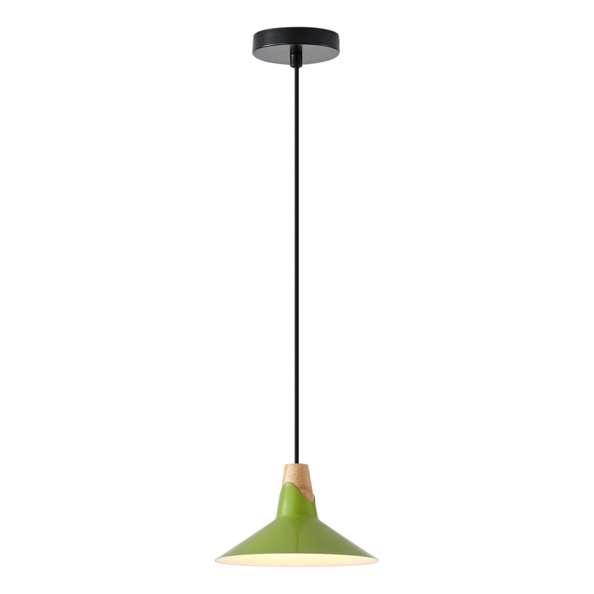 Lámpara colgante 1xE27/15W/230V verde