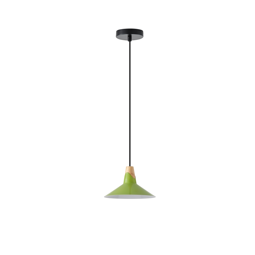 Lámpara colgante 1xE27/15W/230V verde