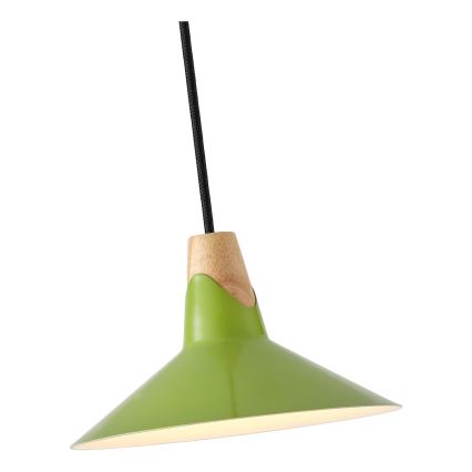 Lámpara colgante 1xE27/15W/230V verde