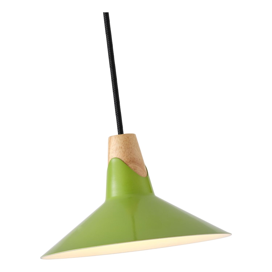 Lámpara colgante 1xE27/15W/230V verde
