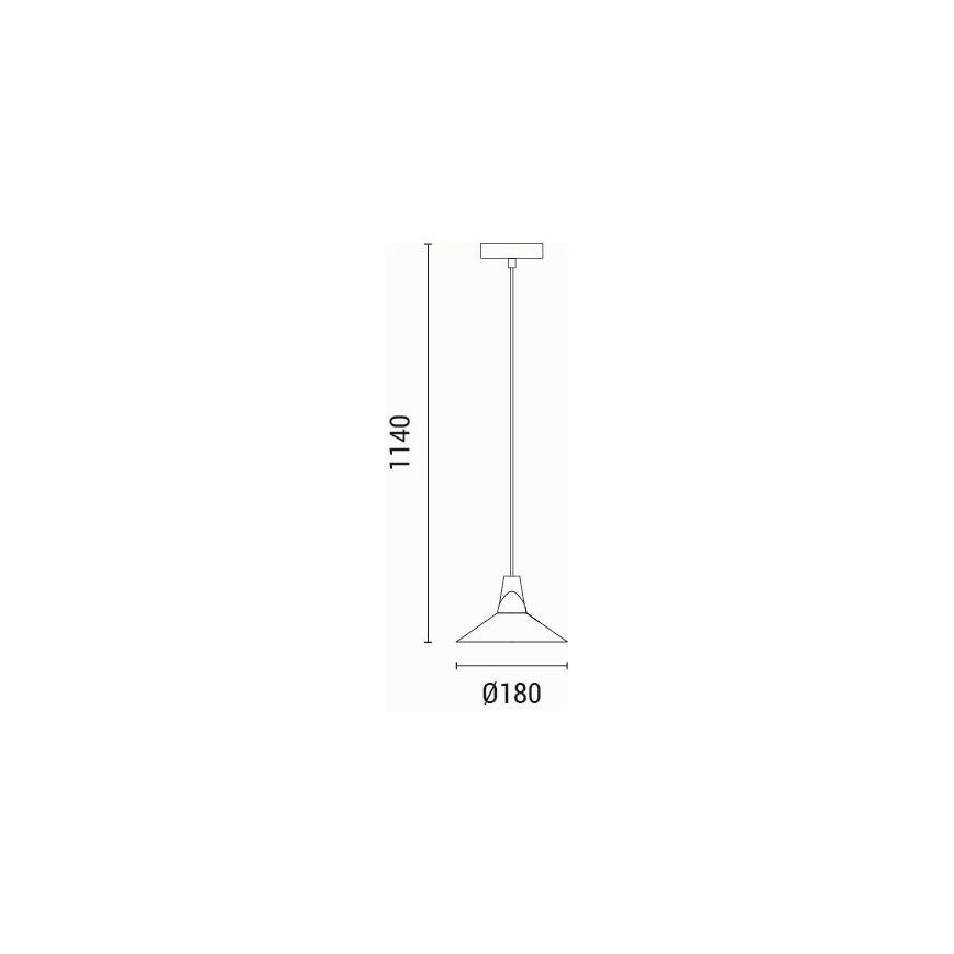 Lámpara colgante 1xE27/15W/230V verde