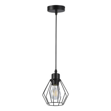 Lámpara colgante 1xE27/35W/230V diá. 18 cm negro