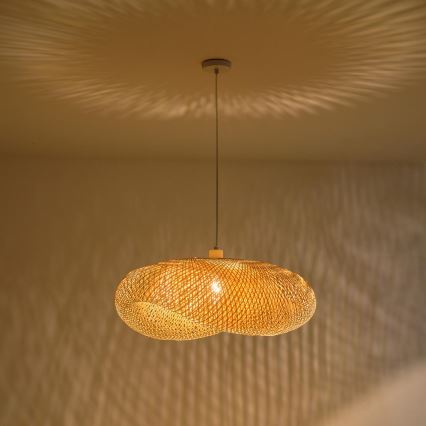 Lámpara colgante 1xE27/40W/230V bambú