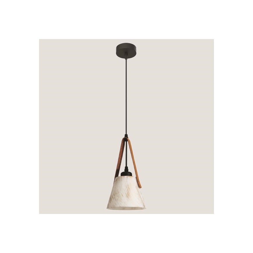 Lámpara colgante 1xE27/40W/230V blanco