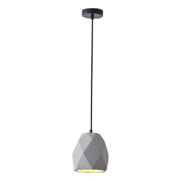 Lámpara colgante 1xE27/40W/230V gris