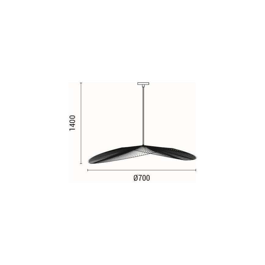 Lámpara colgante 1xE27/40W/230V