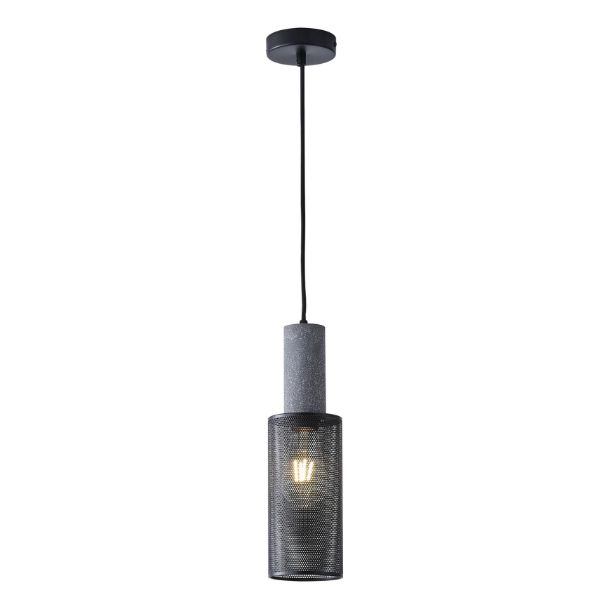 Lámpara colgante 1xE27/40W/230V negro