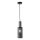 Lámpara colgante 1xE27/40W/230V negro