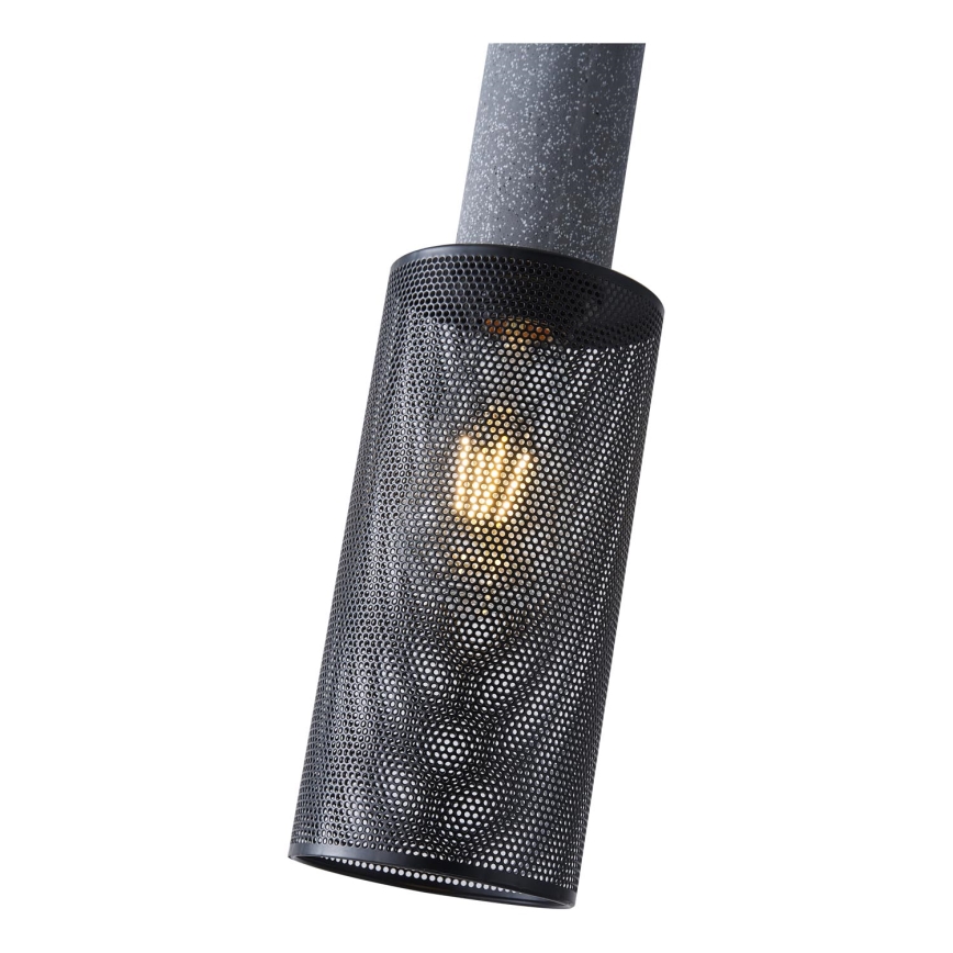 Lámpara colgante 1xE27/40W/230V negro