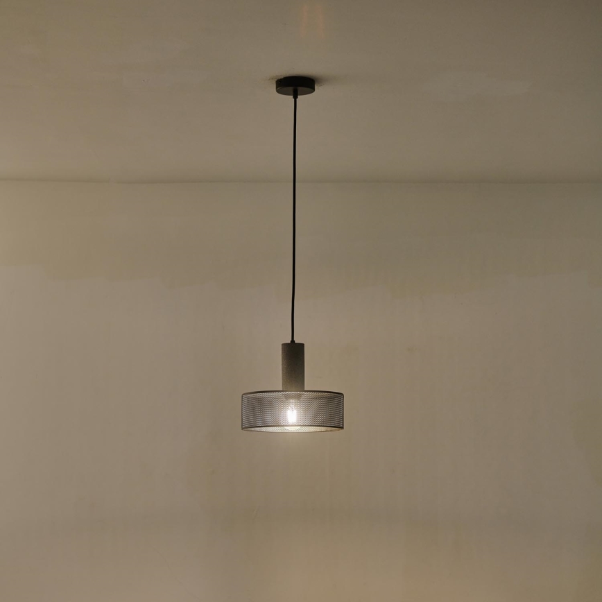 Lámpara colgante 1xE27/40W/230V negro