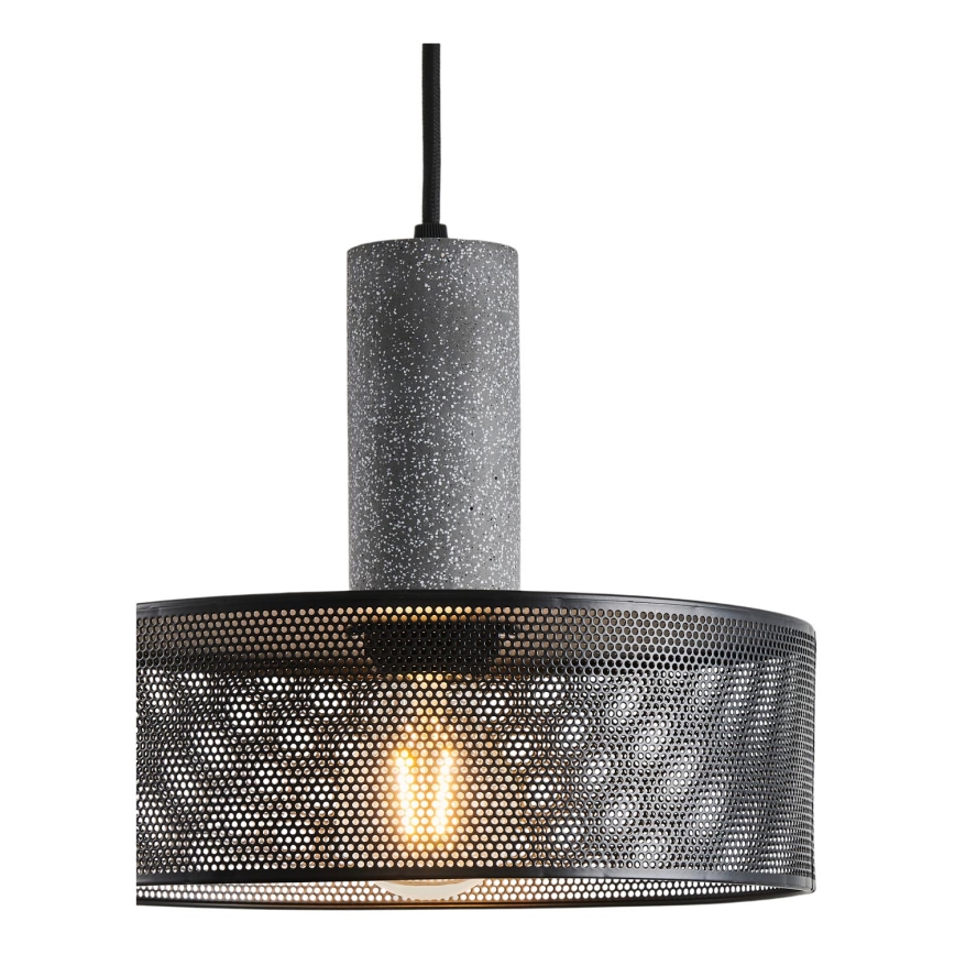 Lámpara colgante 1xE27/40W/230V negro