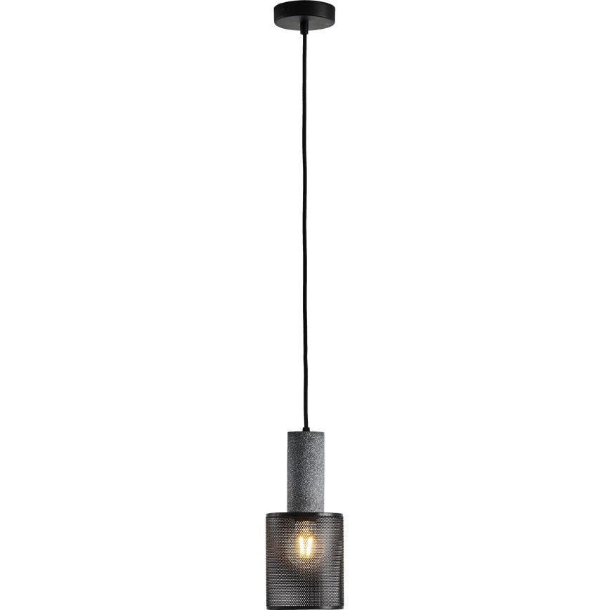 Lámpara colgante 1xE27/40W/230V negro