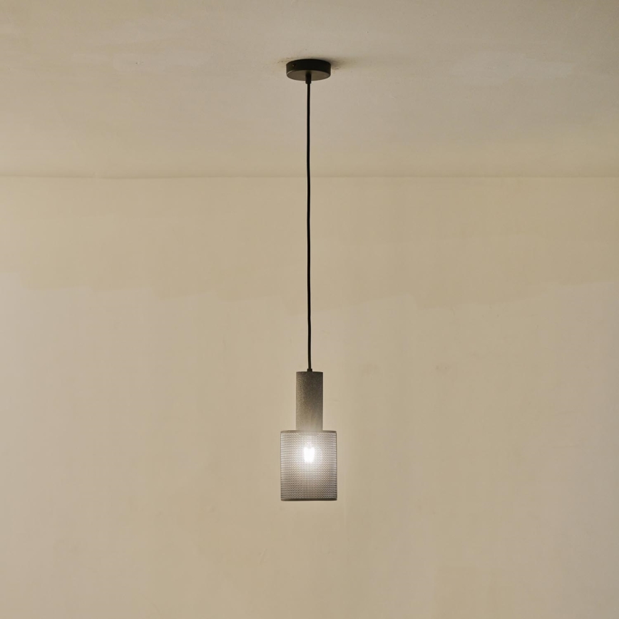 Lámpara colgante 1xE27/40W/230V negro