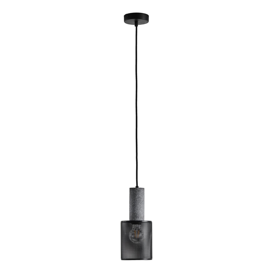 Lámpara colgante 1xE27/40W/230V negro