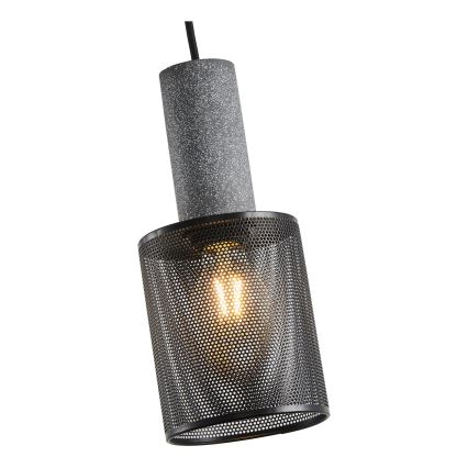 Lámpara colgante 1xE27/40W/230V negro