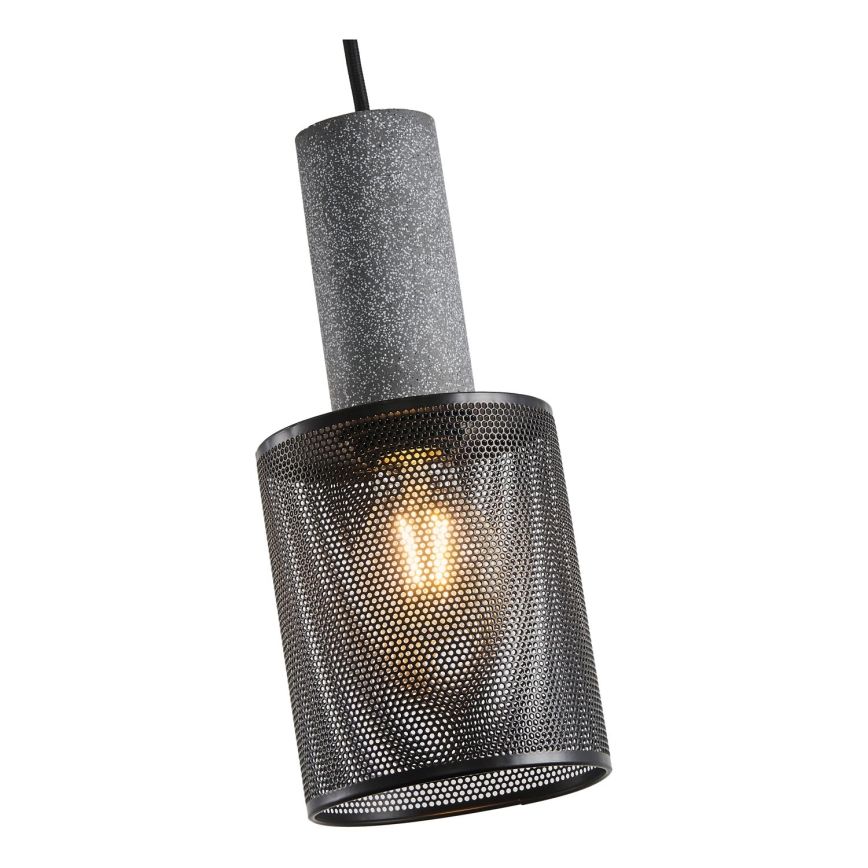 Lámpara colgante 1xE27/40W/230V negro
