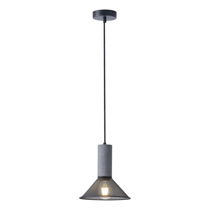 Lámpara colgante 1xE27/40W/230V negro