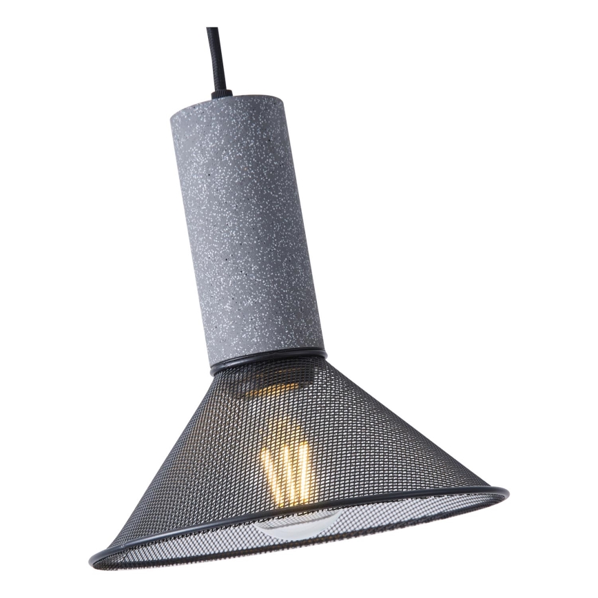 Lámpara colgante 1xE27/40W/230V negro
