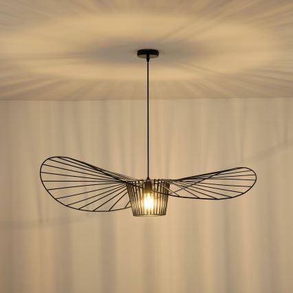 Lámpara colgante 1xE27/40W/230V negro