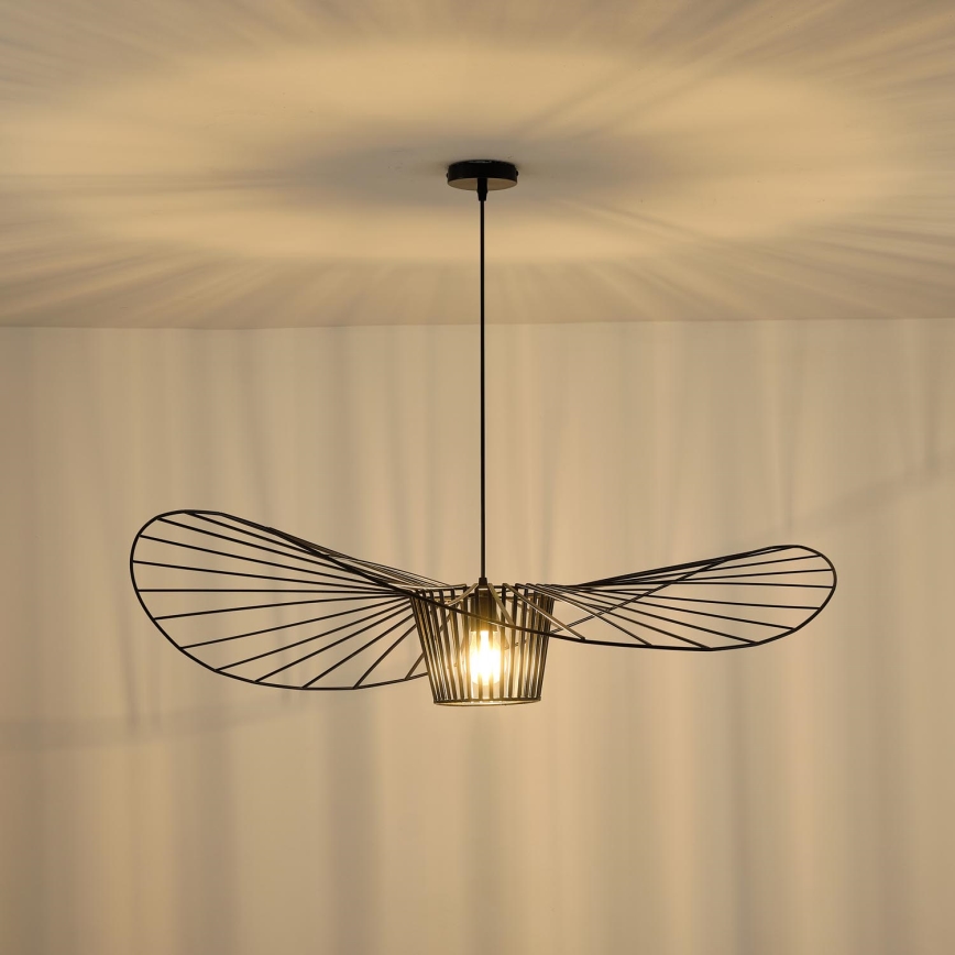 Lámpara colgante 1xE27/40W/230V negro