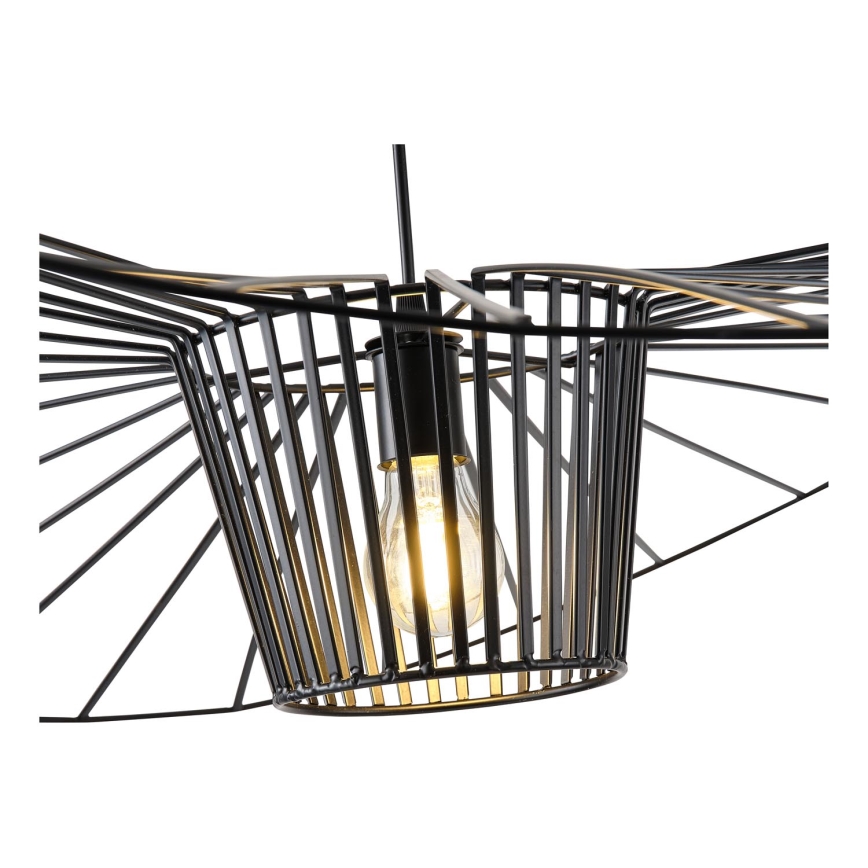 Lámpara colgante 1xE27/40W/230V negro