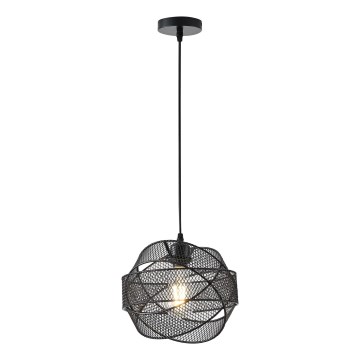 Lámpara colgante 1xE27/40W/230V negro