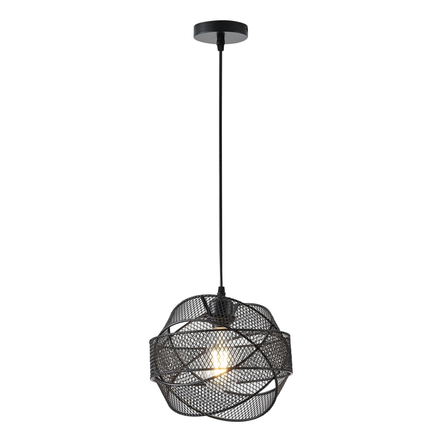 Lámpara colgante 1xE27/40W/230V negro