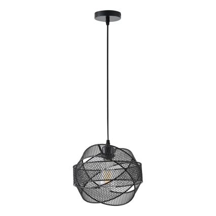 Lámpara colgante 1xE27/40W/230V negro