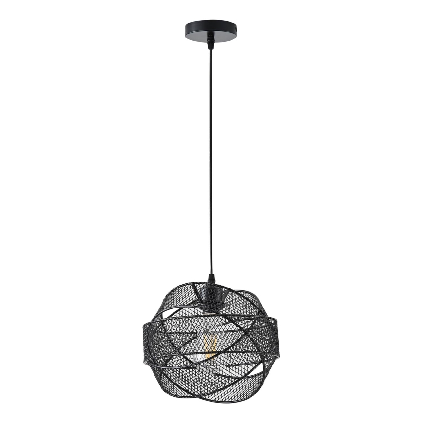 Lámpara colgante 1xE27/40W/230V negro