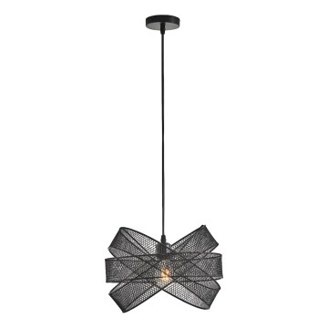 Lámpara colgante 1xE27/40W/230V negro
