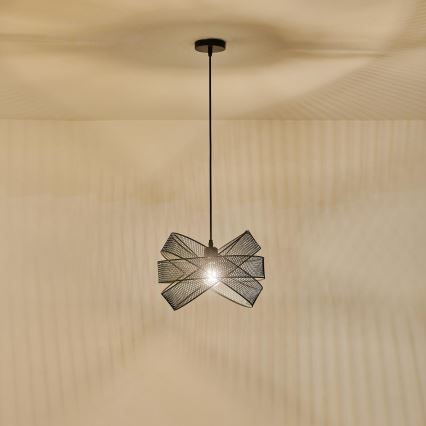 Lámpara colgante 1xE27/40W/230V negro