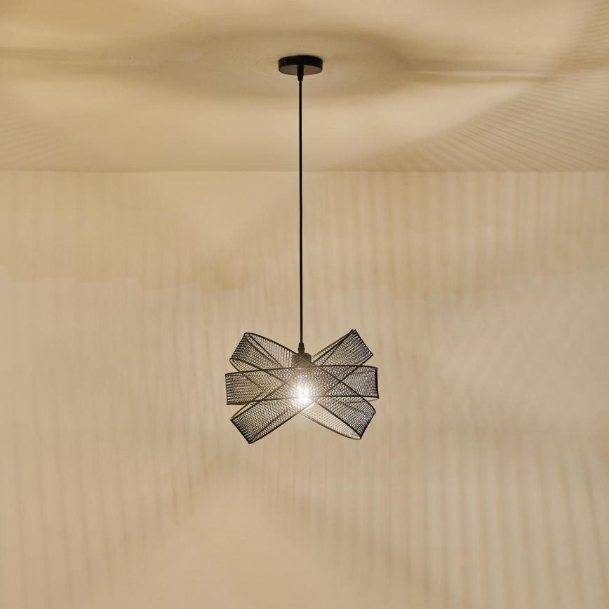 Lámpara colgante 1xE27/40W/230V negro